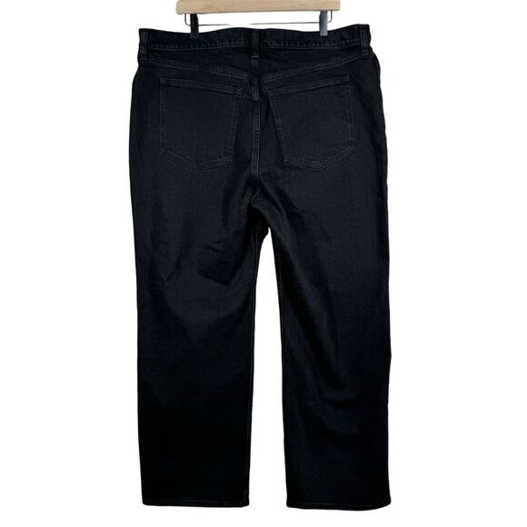 NWT Abercrombie & Fitch The 90s Relaxed Jeans High Rise Black Size 34 18 Short - Picture 5 of 10